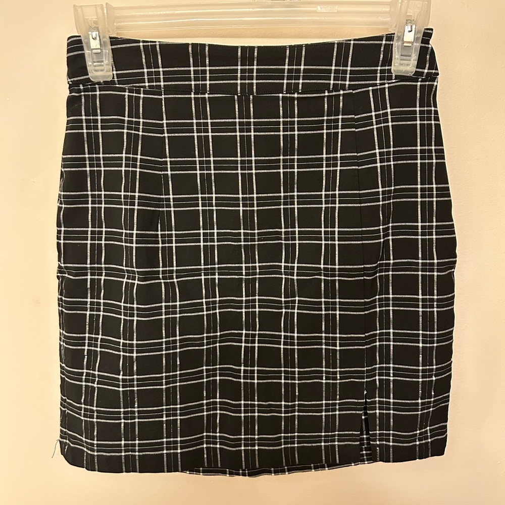 Garage Plaid Mini Skirt